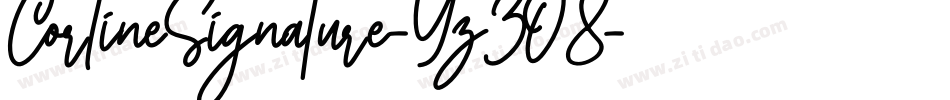 CorlineSignature-Yz3O8字体转换