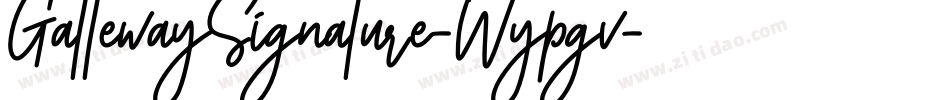 GattewaySignature-Wypgv字体转换