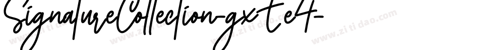 SignatureCollection-gxEe4字体转换