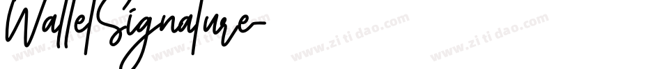 WalletSignature字体转换