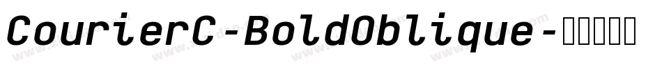 CourierC-BoldOblique字体转换