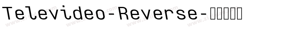 Televideo-Reverse字体转换