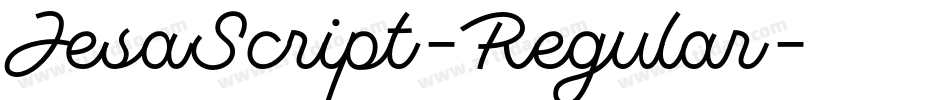 JesaScript-Regular字体转换