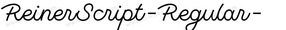 ReinerScript-Regular字体转换 ReinerScript-Regular字体转换