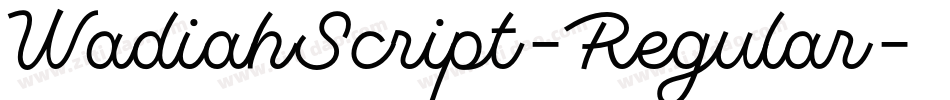 WadiahScript-Regular字体转换