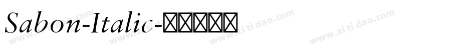 Sabon-Italic字体转换