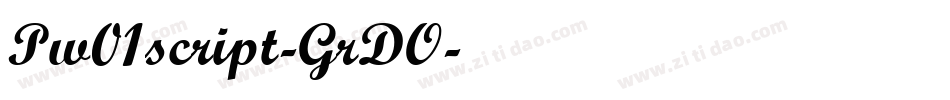Pw01script-GrDO字体转换