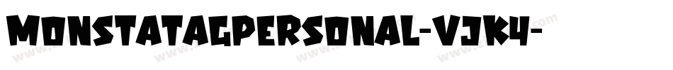 MonstaTagPersonal-vjK4字体转换