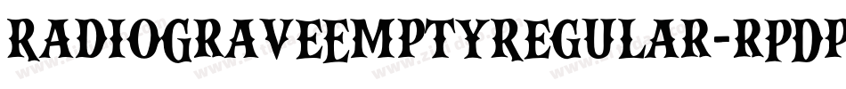 RadioGraveEmptyRegular-rPDp字体转换