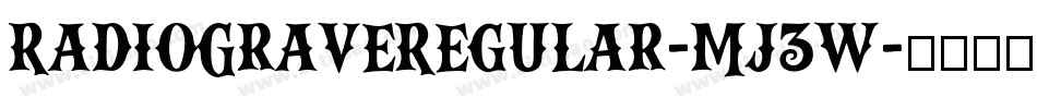 RadioGraveRegular-Mj3w字体转换