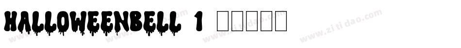 HalloweenBell-1字体转换