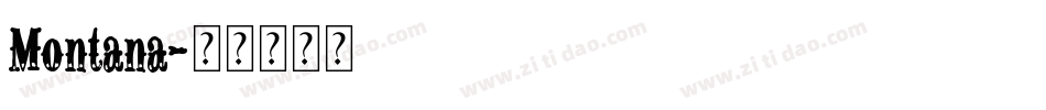 Montana字体转换