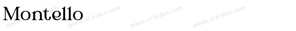 Montello字体转换