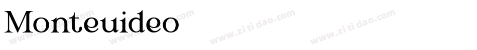 Monteuideo字体转换