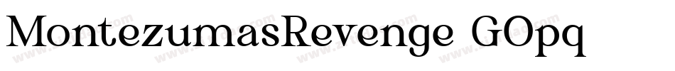 MontezumasRevenge-GOpq字体转换