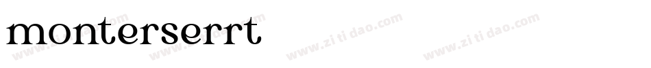 monterserrt字体转换