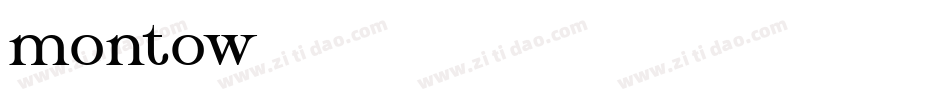montow字体转换