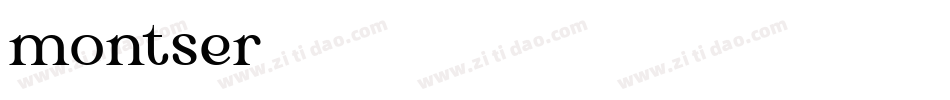 montser字体转换