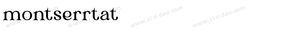 montserrtat字体转换