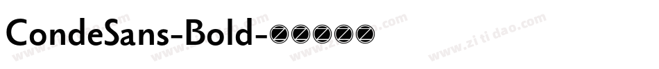 CondeSans-Bold字体转换 CondeSans-Bold字体转换