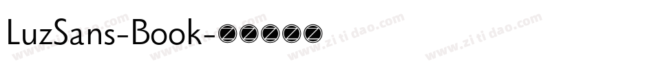 LuzSans-Book字体转换