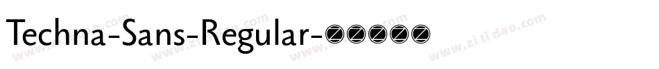 Techna-Sans-Regular字体转换