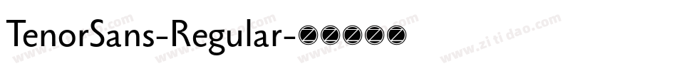 TenorSans-Regular字体转换