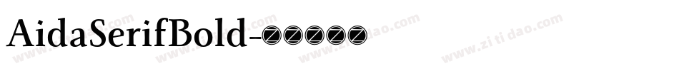 AidaSerifBold字体转换