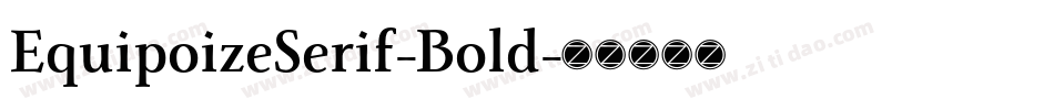 EquipoizeSerif-Bold字体转换