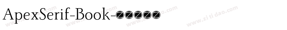 ApexSerif-Book字体转换