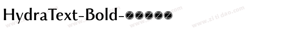 HydraText-Bold字体转换