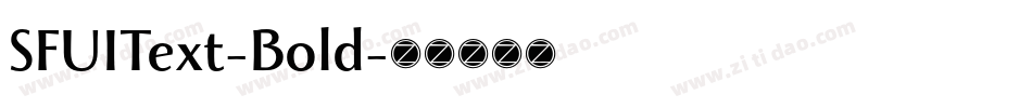 SFUIText-Bold字体转换