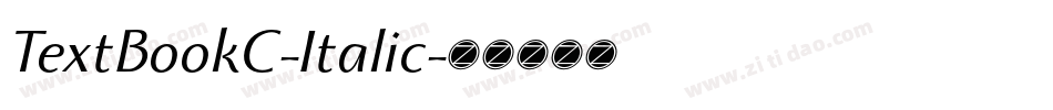 TextBookC-Italic字体转换