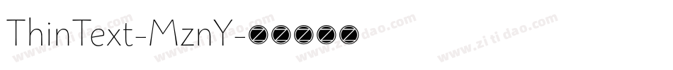 ThinText-MznY字体转换