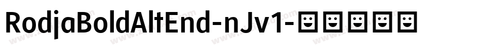 RodjaBoldAltEnd-nJv1字体转换