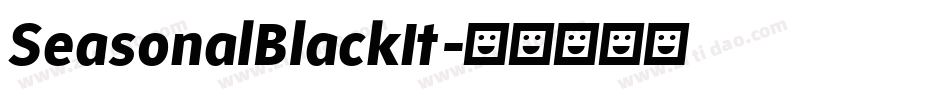 SeasonalBlackIt字体转换