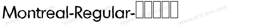 Montreal-Regular字体转换