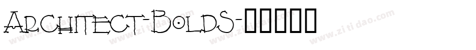 Architect-BoldS字体转换