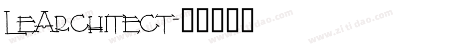 LeArchitect字体转换