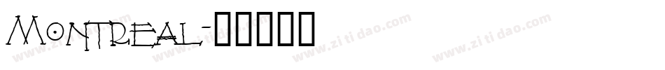 Montreal字体转换