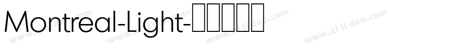 Montreal-Light字体转换