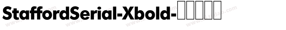 StaffordSerial-Xbold字体转换
