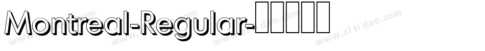 Montreal-Regular字体转换
