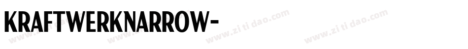KraftwerkNarrow字体转换