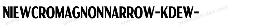 NiewCromagnonNarrow-KdEW字体转换