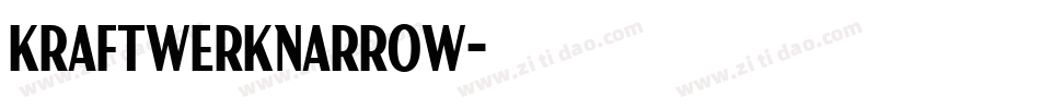 KraftwerkNarrow字体转换