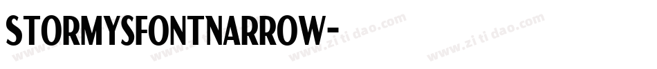StormysFontNarrow字体转换