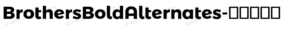 BrothersBoldAlternates字体转换 BrothersBoldAlternates字体转换