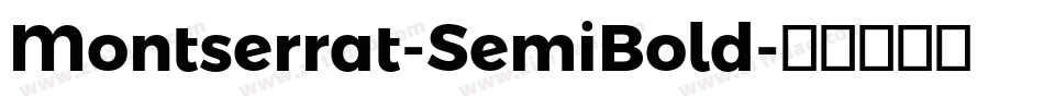 Montserrat-SemiBold字体转换