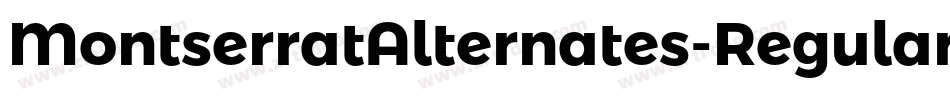 MontserratAlternates-Regular字体转换